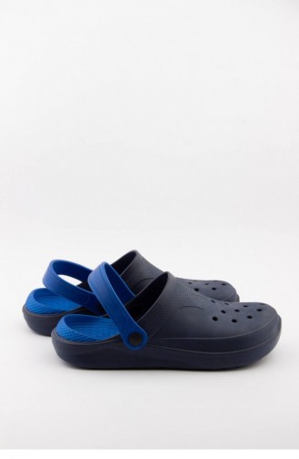 Blue Summer Slippers 3474.MM LACIVERT-MAVI