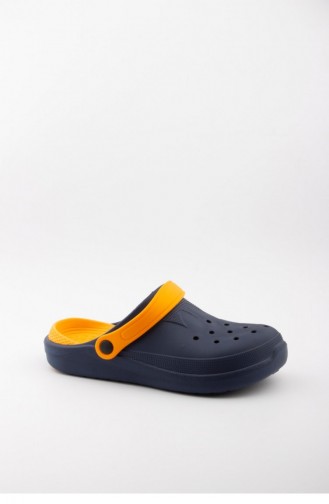 Orange Summer slippers 3474.MM LACIVERT-TURUNCU