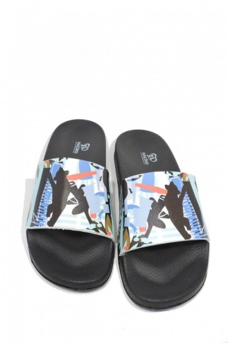 Black Summer Slippers 3526.MM SIYAH