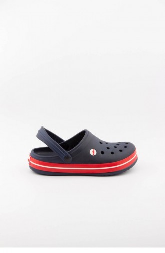 Navy Blue Summer slippers 3459.MM LACIVERT-KIRMIZI-BEYAZ