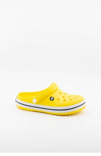 Yellow Summer Slippers 3459.MM SARI-BEYAZ-LACIVERT