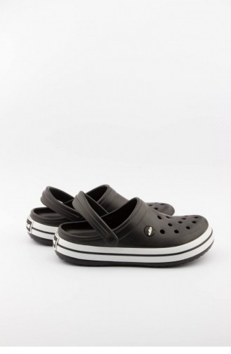 Black Summer slippers 3459.MM SIYAH-BEYAZ-SIYAH