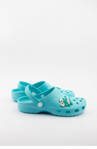 Turquoise Summer Slippers 3508.MM TURKUAZ
