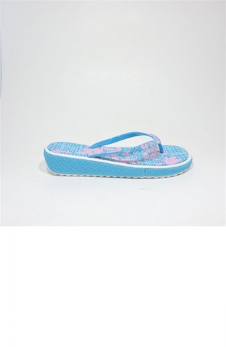 Turquoise Summer Slippers 3186.TURKUAZ