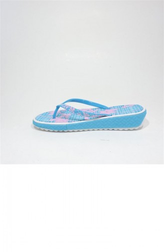 Turquoise Summer slippers 3186.TURKUAZ