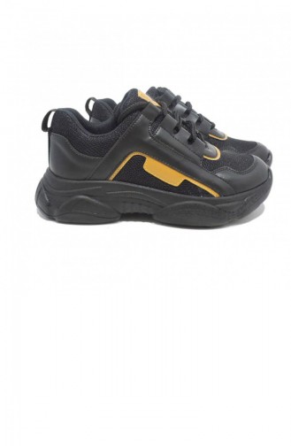 Chaussures Baskets Jaune 3498.MM SIYAH-SARI