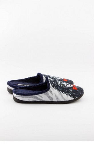 Navy Blue Woman home slippers 3136.LACIVERT