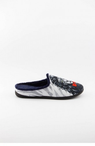 Navy Blue Woman home slippers 3136.LACIVERT