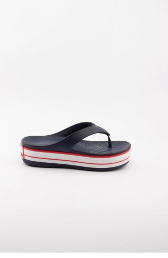 Navy Blue Summer slippers 3521.MM LACI-BEYAZ-KIRMIZI