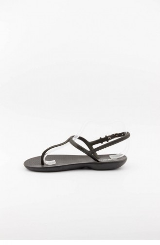Black Summer Sandals 3368.SIYAH