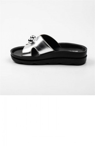 Silver Gray Summer slippers 3326.GUMUS