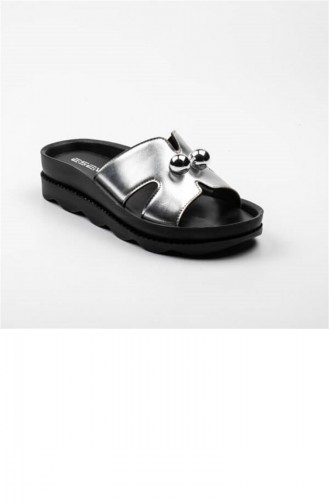 Silver Gray Summer slippers 3326.GUMUS