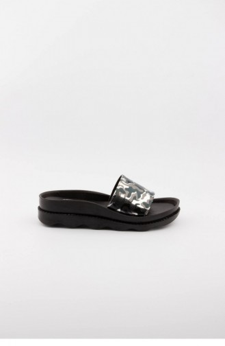 Silver Gray Summer slippers 3307.GUMUS