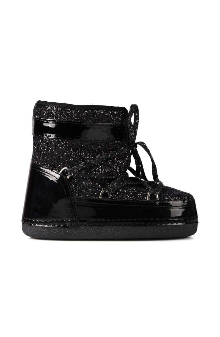 moonia glitter black kadin siyah kar