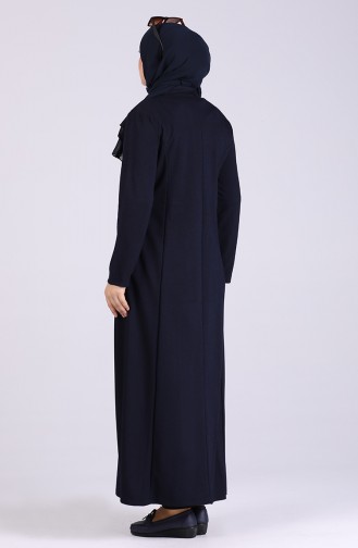 Navy Blue Abaya 0960-04