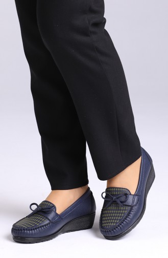 Navy Blue Casual Shoes 0032-02