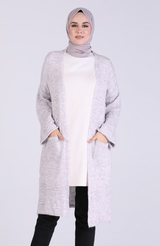 Light Gray Cardigans 1464-01