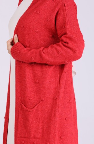 Rot Strickjacke 1467-01