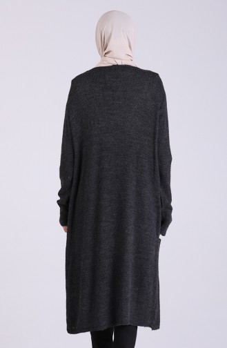 Anthrazit Strickjacke 1468-02