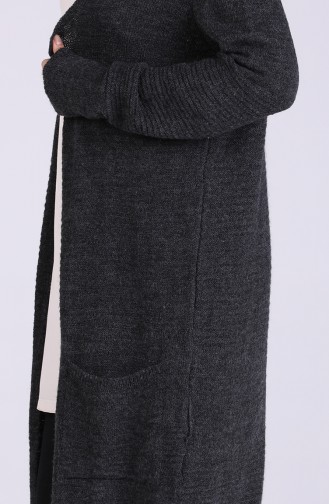 Anthrazit Strickjacke 1468-02