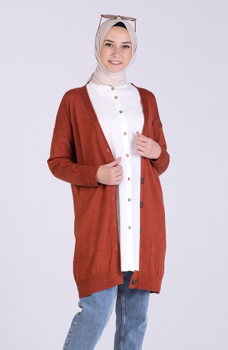 Gilets Couleur cannelle 5032-04