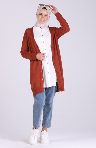 Gilets Couleur cannelle 5032-04