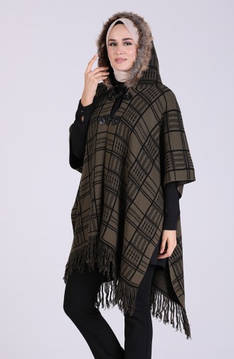 Khaki Poncho 4259-04