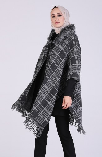 Gray Poncho 4259-06