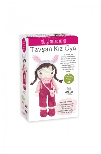 Tuva Tığ İşi Amigurumi Kit Tavşan Kız Oya SCF01