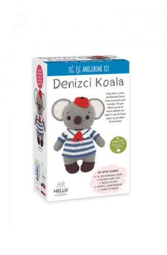 Tuva Tığ İşi Amigurumi Kit Denizci Koala SCF04