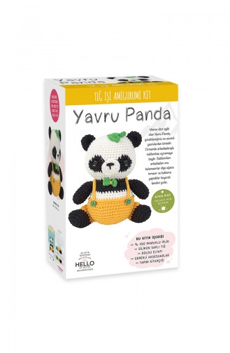 Tuva Tığ İşi Amigurumi Kit Yavru Panda SCF05