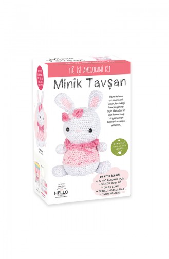 Tuva Tığ İşi Amigurumi Kit Minik Tavşan SCF06