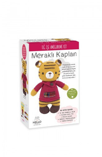 Tuva Tığ İşi Amigurumi Kit Meraklı Kaplan SCF13