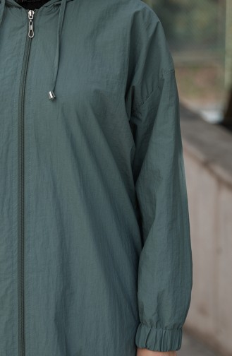 معطف واق من المطر أخضر 1470-05