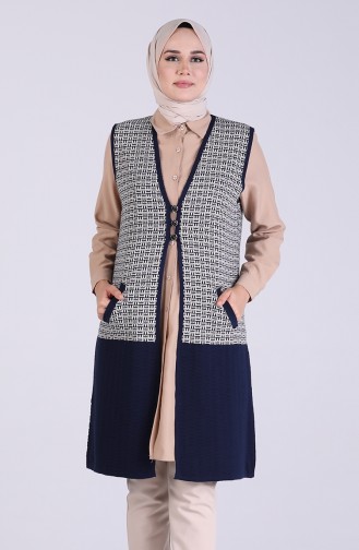 Triko Yelek 4229-02 Lacivert