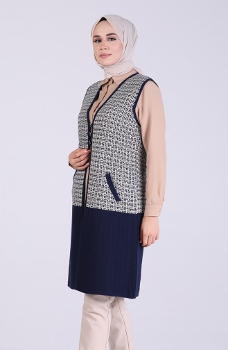 Navy Blue Gilet 4229-02