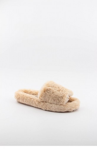 Beige Women`s House Slippers 3549.MM BEJ