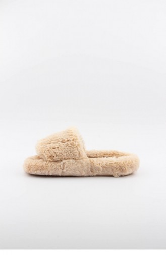 Beige Women`s House Slippers 3549.MM BEJ