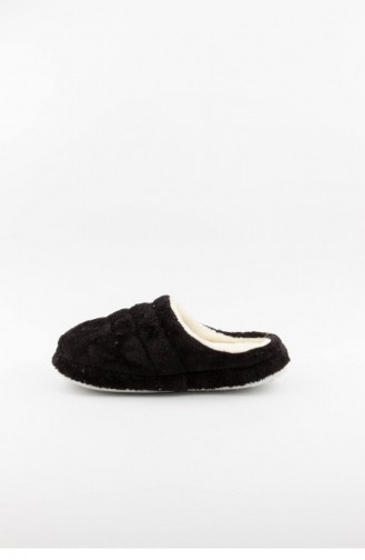 Black Woman home slippers 3548.MM SIYAH