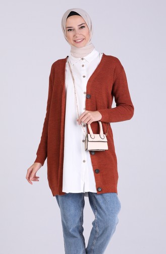 Gilets Couleur cannelle 5034-02
