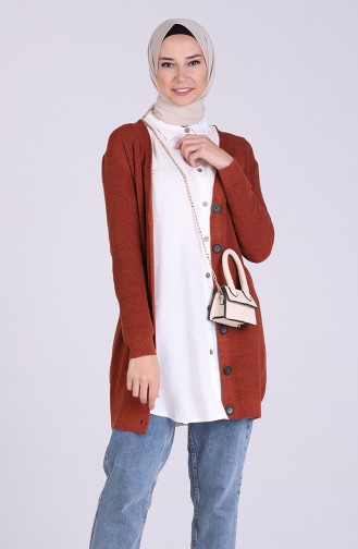 Gilets Couleur cannelle 5034-02