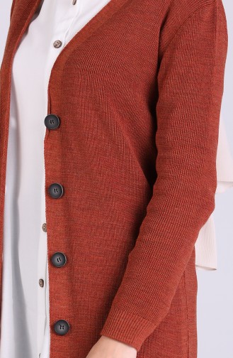Gilets Couleur cannelle 5034-02