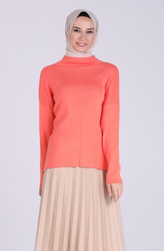 Lachsrosa Pullover 5002-08