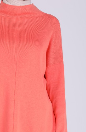 Lachsrosa Pullover 5002-08