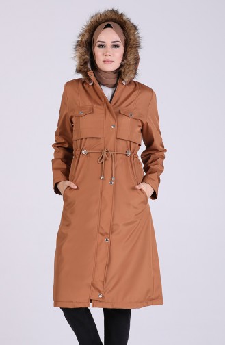 Hooded Coat 9051-03 Caramel 9051-03