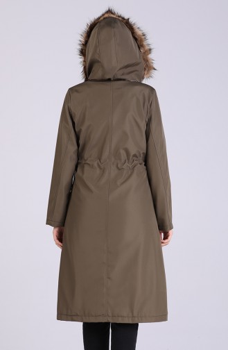 Kapüşonlu Mont 9051-04 Haki