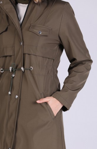 Kapüşonlu Mont 9051-04 Haki