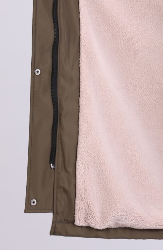 Kapüşonlu Mont 9051-04 Haki