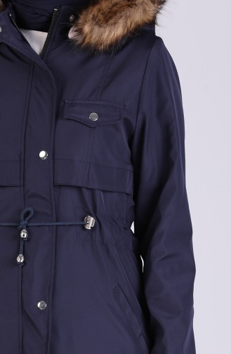 Manteau Bleu Marine 9051-06