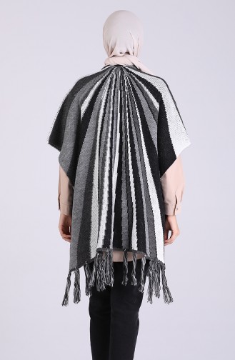 Gray Poncho 4251-02